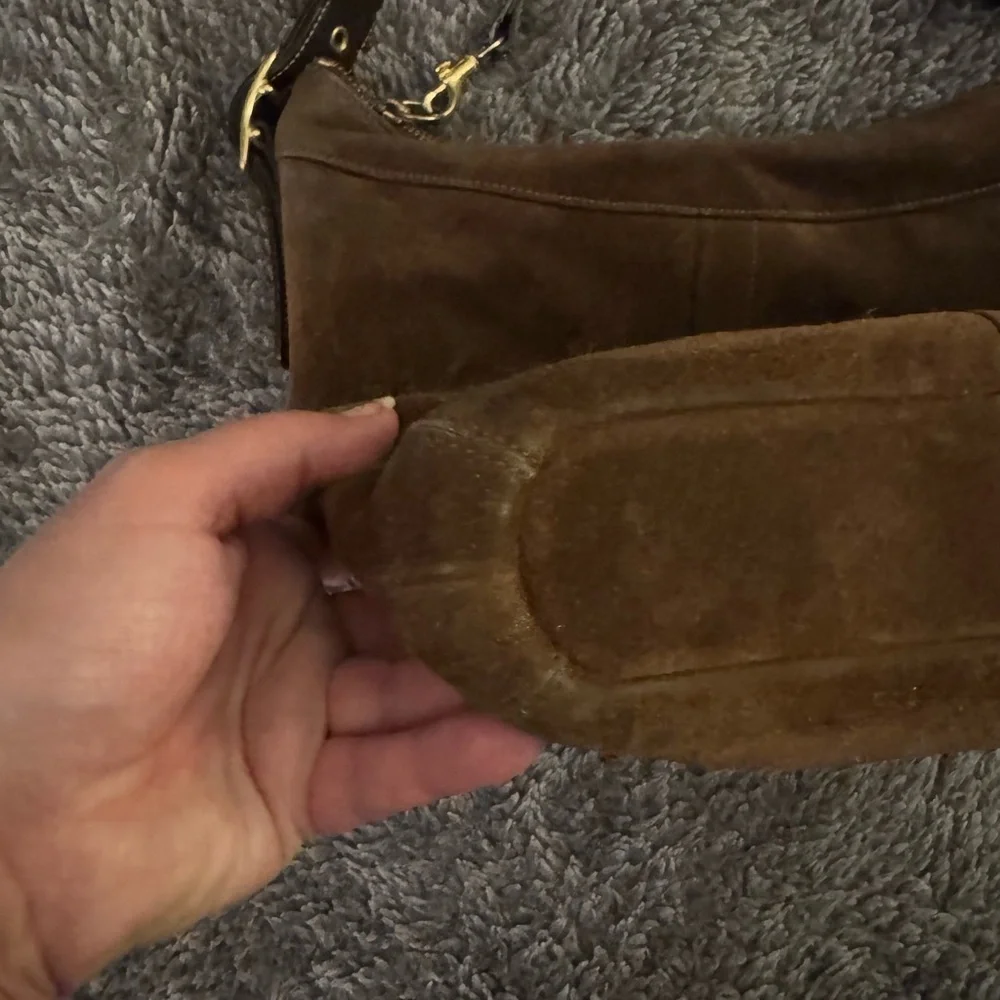 COACH Vintage Legacy Suede Hobo Bag